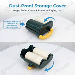 Penggulung Bulu Hewan Peliharaan Multifungsi Dual Barrel untuk Perawatan Rumah dan Pakaian - Product Image 4