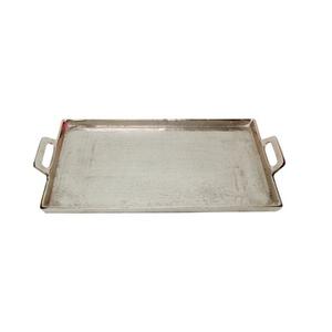 ถาดเสิร์ฟอลูมิเนียมชุบนิกเกิลคุณภาพสูงแฮนด์เมดออกแบบจานคลาสสิกมีสไตล์ขายส่งถาดเสิร์ฟโลหะ - Product Image 1