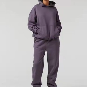 Hermoso chándal de color con logotipo, chándal para correr, chándal para mujer, ropa de calle de algodón, chándal, conjunto de Sudadera con capucha Unisex a precio de venta - Product Image 4