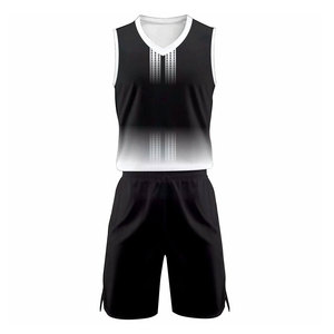 Maillot de basket-ball réversible personnalisé sublimation logo jeunes uniformes de basket-ball réversibles ensemble vierge de haute qualité - Product Image 2