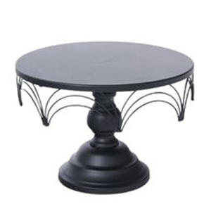 Abordable Rond Fer 2 Tiers Gâteau Stand Noir Automne Halloween Dernier 2023 Accessoires Fête D'anniversaire Fournitures Quantité Arisans - Product Image 1