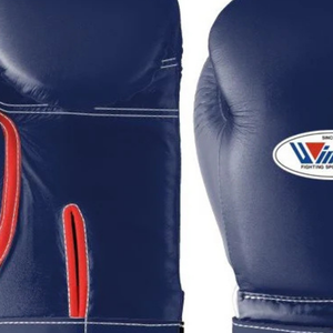 Guantes de Boxeo Profesionales de Cuero Rojo Marino con Velcro en la Muñeca, Guantes de Entrenamiento y Sparring para Hombres y Mujeres - Product Image 6