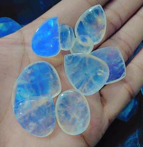 Cabujón de arcoíris blanco, piedras preciosas sueltas, venta al por mayor, fabricación de lotes para joyería, joyería hecha a mano - Product Image 3