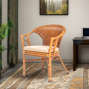 Sillón de Ratán de Diseño Asiático Moderno para Apartamento, Hotel o Dormitorio, Mueble Cómodo para Sala de Estar de Indonesia - Product Image 3