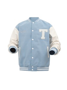 Veste universitaire de couleur unie de qualité supérieure pour hommes, uniforme de baseball ample à la mode, veste bombardier en toile imperméable et coupe-vent, veste décontractée - Product Image 6