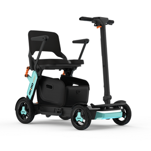 Scooter de mobilité pliable compact et léger Pride GoGo pour la réadaptation, supporte 136 kg, vitesse de 4 mph, autonomie de 11,5 miles - Product Image 1