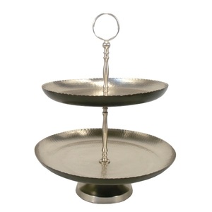 Soporte de pastel de metal niquelado perfecto para bodas, fiestas y Decoración de mesa de postres - Product Image 2