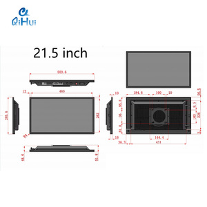 21.5 Inch Industrial Control Monitor Embedded Display IP65 Front Panel for CNC Machine HMI <strong>Interface</strong> - Product Image 2