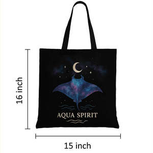 Bolsos Tote de Alta Calidad con Diseño de Manta Ray, en Color Sólido, de Cuero PU con Cierre de Cremallera, Uso Versátil para el Día a Día en Todas las Estaciones - Product Image 6