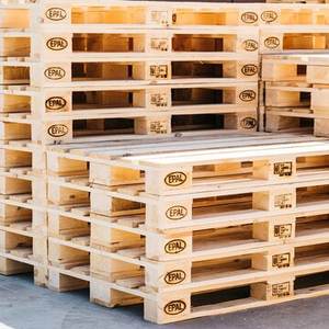 Palette en bois massif EPAL 1200x800 à 4 entrées, empilable, pour chariot élévateur, prix de gros, entrepôt, norme européenne - Product Image 6