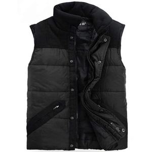 Gilet matelassé surdimensionné décontracté pour hommes OEM Gilet noir d'hiver de grande taille nouveau style - Product Image 4