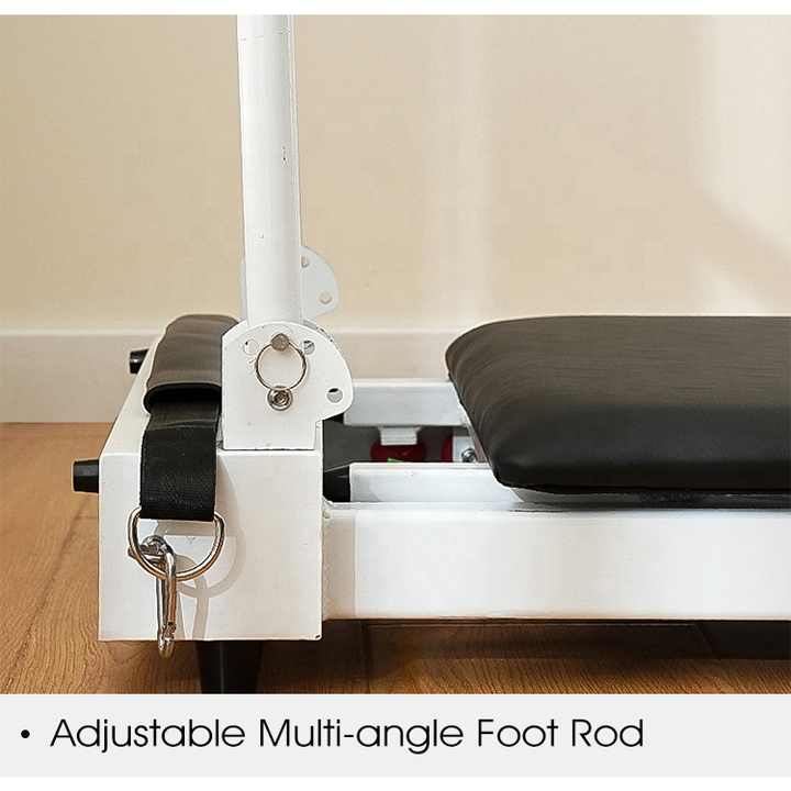 【ピラティス リフォーマー】業務用・リフォーマー 色:ホワイト 高性能スタジオトレーニング用の業務用ピラティスリフォーマー