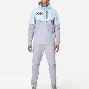 ชุดวอร์มผ้าไนลอนของผู้ชายชุดออกกำลังกาย100% ผ้ากันลมสำหรับฤดูหนาว - Product Image 1