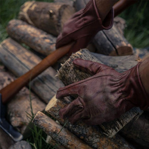 Gants de travail en cuir de vachette résistant pour hommes et femmes avec poignée flexible pour la sécurité de la construction coupe du bois jardinage conduite soudage - Product Image 3