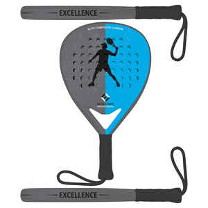 Raquette de paddle en fibre de carbone pleine, de qualité professionnelle, avec face en EVA souple, légère, durable, écologique et personnalisable - Product Image 6