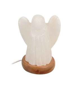 Lámpara de Ángel de sal de roca natural ecológica alimentada por USB fabricante paquistaní Rosa artesanías ecológicas hechas a mano - Product Image 6