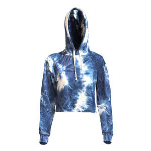 Sudaderas con capucha transpirables antiarrugas mujer Cropped Tie Dye Hoodie Original algodón Casual Durable Anti Shrink Cropped Tie Dye Hoodie - Product Image 2