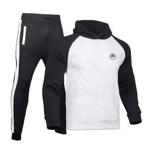 ชุดวอร์มแขนยาวผ้าฝ้ายสำหรับผู้ชายชุดวิ่งออกกำลังกาย100% ผ้าฝ้ายดีไซน์ใหม่เป็นมิตรกับสิ่งแวดล้อมชุดออกกำลังกายกางเกงพลัส - Product Image 2