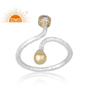 Nouveautés Bague en argent sterling 925 avec pierres précieuses en quartz rose naturel Bijoux de conception personnalisée pour femme Cadeau pour elle - Product Image 3