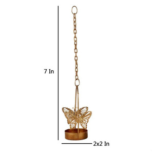 Hanging <b>Butterfly</b> Metal Tea <b>Light</b> Holder Elegant and Whimsical Design <b>Butterfly</b>-Inspired Hanging Tea <b>Light</b> Holder - Product Image 4