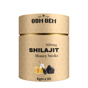 Palitos de extracto de resina de Shilajit del Himalaya pura con sabor a mango de etiqueta privada Miel 500mg 6gm Producto de extracto de planta Premium disponible - Product Image 1