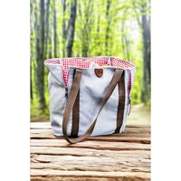 Nouveau design – Panier isotherme portable en coton multi-usages avec fermeture éclair et set de nappe pour pique-nique, plage et camping