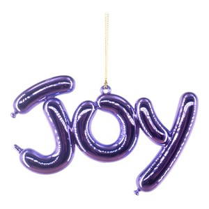 Decoración Navideña Popular para el Hogar, Globo Acrílico de Terciopelo Rosa Macaron con la Frase 'Felicidad y Alegría' - Product Image 4