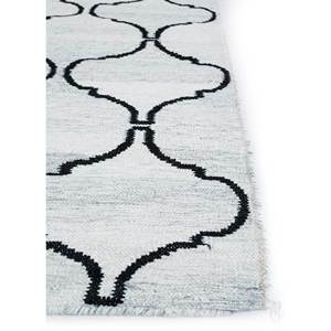 พรมขนสัตว์ทอแบบเรียบ Indusbar Dwrm-119 สีเทาและสีดำลายปะติดปะต่อรูปทรงสี่เหลี่ยมผืนผ้าสำหรับห้องนั่งเล่นในบ้าน หนา 10 มม. - Product Image 4