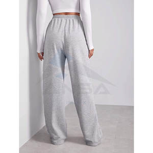 Pantalon de survêtement pour femme, design optimal, logo personnalisé, en polaire polyester/coton, taille élastique, coutures plates, haute qualité, style urbain - Product Image 2