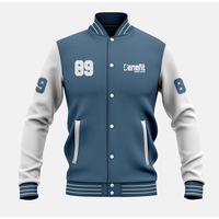 Veste universitaire d'hiver de qualité supérieure, au design personnalisé, longueur standard, style baseball, veste de lettreman