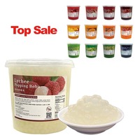 Vente en gros à Taïwan de boba éclatant à la mangue de qualité supérieure, 3,4 kg en bouteille, certifié HALAL/HACCP