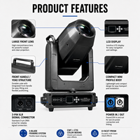 Projecteur mobile Sharpy 4-en-1 800W BSWF pour scène, théâtre, DJ avec LED RGBWAUV