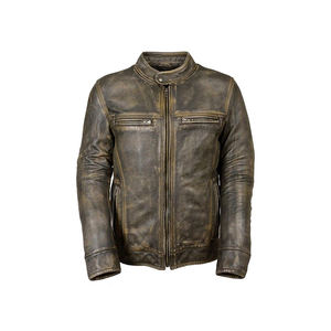 2022 última llegada elegante chaqueta de cuero genuino para hombres Chaqueta de punto de invierno de moda - Product Image 4