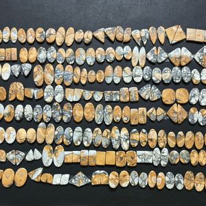 AAA Grado 100% Natural Malingano Par Cabujón Jasper Piedra preciosa Verde Piedras preciosas sueltas para la fabricación de joyas - Product Image 2