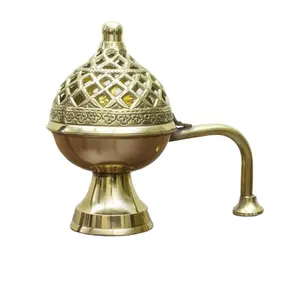 Tableware Centerpiece Royal Brass Incense Burner Factory Direct Church Supplies Metal Perfume Dani For Wedding incense Burner