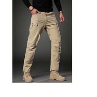 Nouveau design streetwear, pantalon cargo décontracté surdimensionné à coupe droite pour homme, taille haute, en toile épaisse, respirant et infroissable