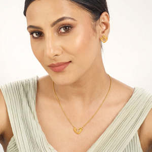 Conjunto de Collar de Perlas y Diamantes Chapado en Oro de 18K, Colección Shoreline Chic Ocean, Regalo de Boda - Product Image 1