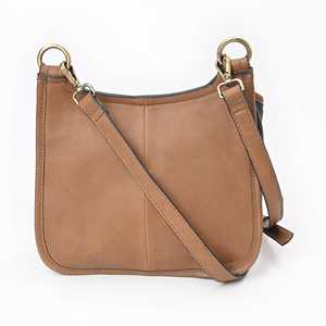 Gangesgrain กระเป๋าสะพายข้างหนังทูโทนพร้อมอุปกรณ์สีทองกระเป๋าเดินทางที่มีสไตล์ - Product Image 2