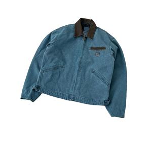 เสื้อแจ็กเก็ตบอมเบอร์มีซิปด้านหน้าสไตล์วินเทจมาตรฐานห้าสีสำหรับฤดูใบไม้ร่วง - Product Image 5