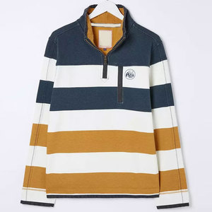 เสื้อสเวตเตอร์แบบมีซิปสำหรับผู้ชายเสื้อคอตั้งสีพื้นระบายอากาศได้ดีเป็นมิตรกับสิ่งแวดล้อมสำหรับฤดูใบไม้ร่วงผลิตตามสั่ง - Product Image 1