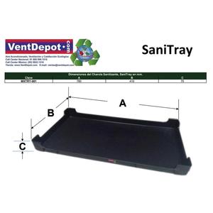 Bac de désinfection MXTRY-001 78x41cm 1,5L en polypropylène sans mousse ni tissu - Product Image 3