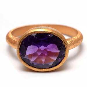 Amatista Hydro-GEMA de plata 925, joyería hecha a mano, anillos - Product Image 2