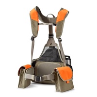 Chaleco de caza Upland naranja personalizado correas acolchadas ajustables de hombro Chaleco de caza Upland con múltiples bolsillos