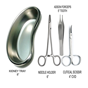 Fabriqué en allemand inoxydable médical vétérinaire Spay Pack Kit d'instruments chirurgicaux orthopédique vétérinaire avec plateau de rein Instrument - Product Image 2