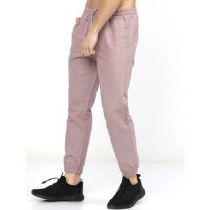 Nuevo estilo logotipo personalizado hombres deportes Joggers pantalones de chándal 100% algodón gimnasio desgaste patrón sólido Pantalones deportivos largos para la venta - Product Image 3