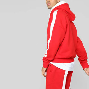 Vente chaude personnalisé imprimé hommes coupe régulière écologique 100% coton survêtement à la mode Streetwear motif solide confortable - Product Image 2