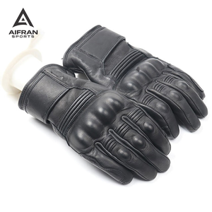 Gants de moto personnalisés AIFRAN, course, cuir, protection des jointures en fibre de carbone, gants de moto professionnels - Product Image 1