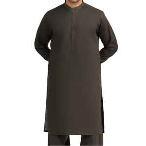 Shalwar Kameez pakistanais sur mesure en taille plus pour hommes, vente en gros, ensemble décontracté pour adultes musulmans avec logo et couleur personnalisés - Product Image 1