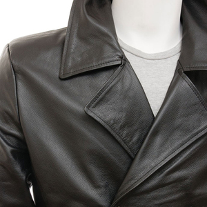 Chaqueta de cuero sintético para hombre, estilo casual, inspirada en las tendencias, para uso diario. - Product Image 3