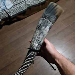 Vente en gros de corne à boire Viking écologique de qualité supérieure, style animal, artisanat naturel sculpté, technique polie à la main - Product Image 5